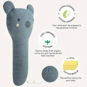 Abracadabra Organics Collectible Face Rattle