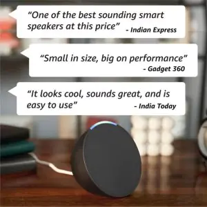 Alexa Echo Pop Smart Speaker Black
