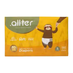 Alter Organic Bamboo Diapers Tape Style Small Size (3-6 Kgs)
