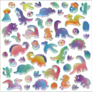 Avenir Puffy Stickers Dino