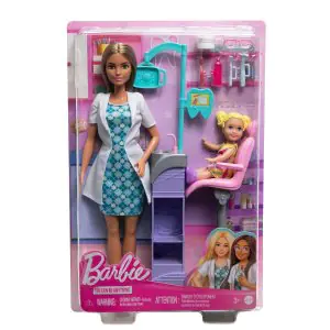 Barbie Careers Dentist Doll And Playset With Accessories HKT70
