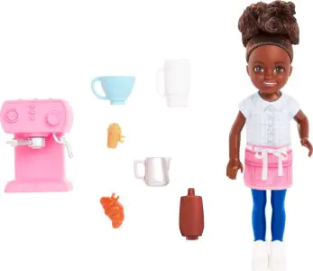 Barbie Chelsea Can Be… Barista Doll And 7 Career-Themed Accessories Including Coffee Maker HKD95