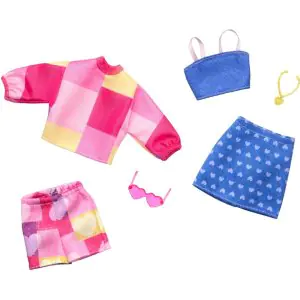 Barbie Clothes, Doll Fashions and Accessories Set - HRH42