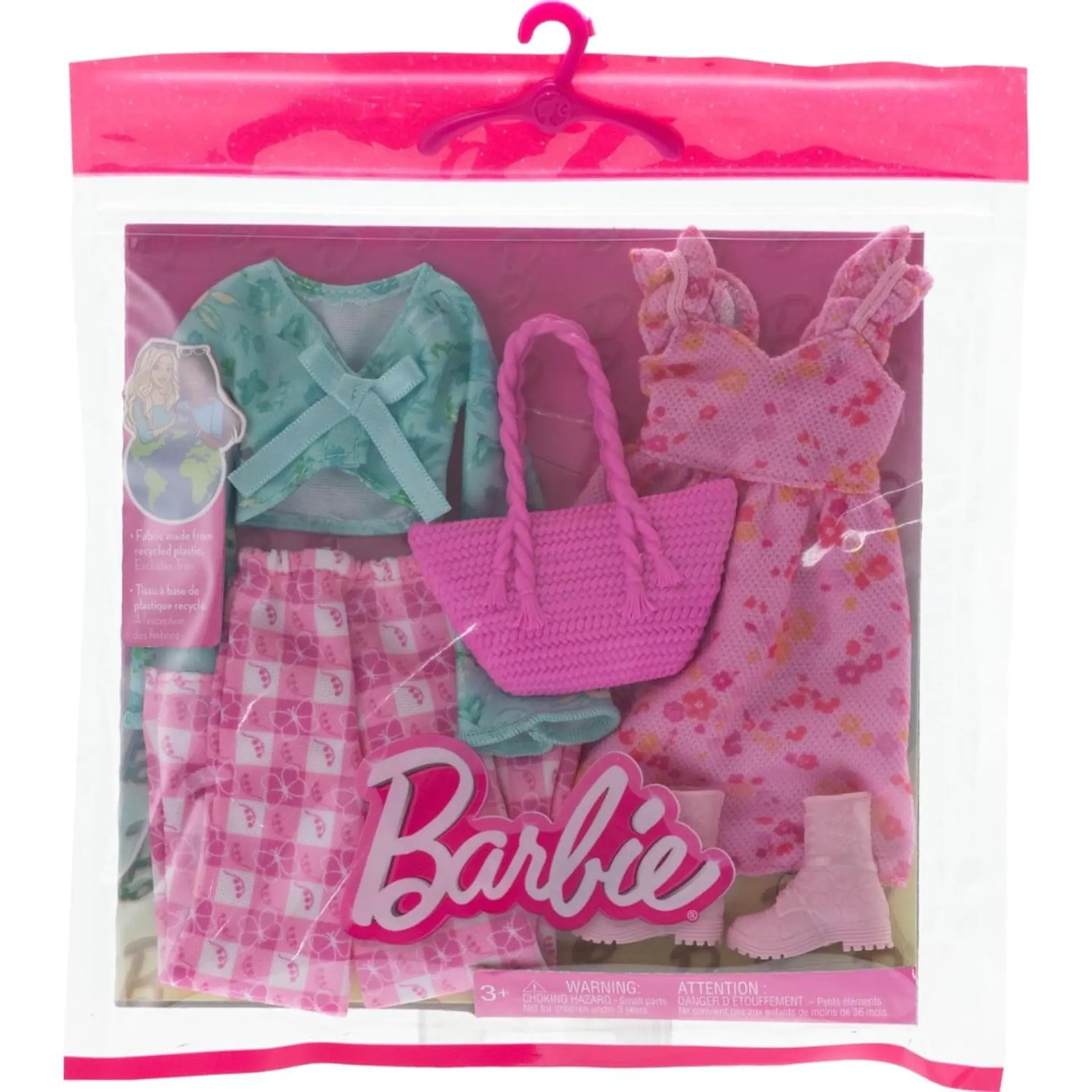 Barbie Clothes, Doll Fashions and Accessories Set - HRH43 - Best Gifts for  Kids