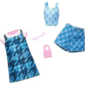 Barbie Clothes, Doll Fashions and Accessories Set - HRH45
