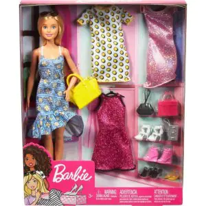 Barbie Fashionista Doll with 4 Fashions JCR80
