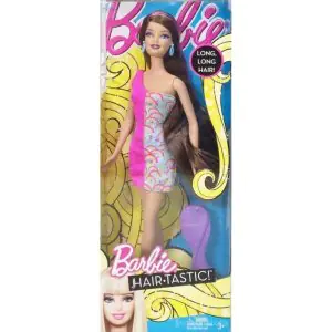 Barbie Fun & Fancy Hair Doll With Extra-Long Colorful Black Hair And Styling Accessories HKT99