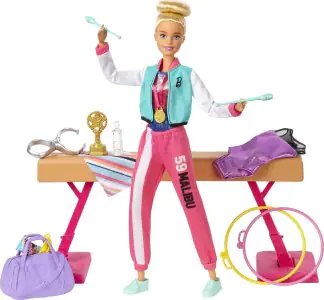 Barbie Gymnastics Doll Play Set