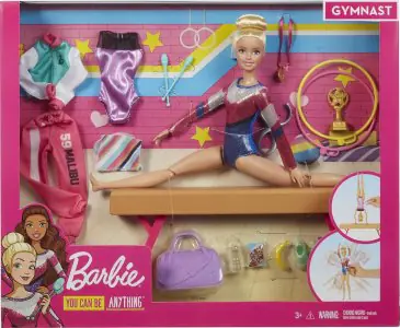 Barbie Gymnastics Doll Play Set