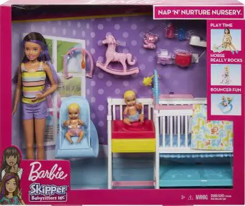 Barbie Skipper Babysitter Nursery Doll Play Set