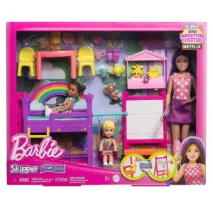 Barbie Skipper Babysitters Inc. Ultimate Daycare Playset With 3 Dolls, Furniture & 15+ Accessories HND18