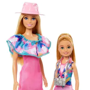 Barbie & Stacie Doll Set with 2 Pet Dogs & Accessories
