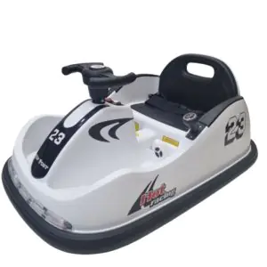 Baybee 2 in 1 Premium Rechargeable Bumper Car White | Fun Ride-On Toy for Kids