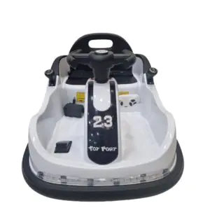 Baybee 2 in 1 Premium Rechargeable Bumper Car White | Fun Ride-On Toy for Kids