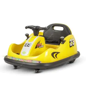 Baybee 2 in 1 Premium Rechargeable Bumper Car Yellow