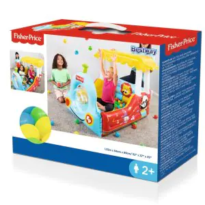 Bestway Fisher-Price Inflatable Train with Balls 93537 52" x 37" x 35"
