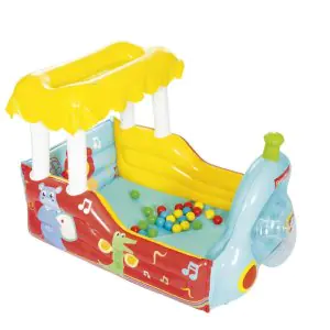 Bestway Fisher-Price Inflatable Train with Balls 93537 52" x 37" x 35"