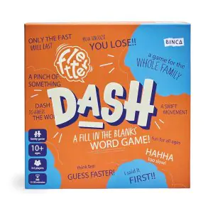 Binca Fletter Dash, A Fun Fill-in-The-Blanks Strategic Word Card Game