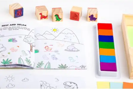 Bookoli - Wooden Dinosaurs Stampers Set