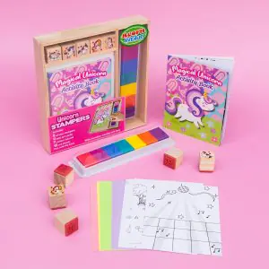 Bookoli - Wooden Unicorn Stampers Set