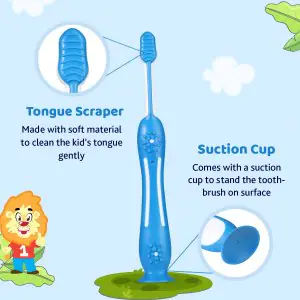 Chicco Toothbrush For Milk & Permanent Teeth - Blue