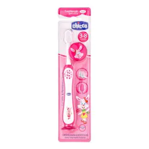 Chicco Toothbrush For Milk & Permanent Teeth - Pink