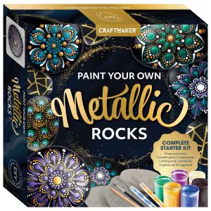 Craft Maker Paint Your Own Metallic Rocks