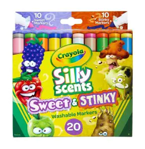 Crayola Silly Scents Sweet & Stinky Scented (20 Markers)
