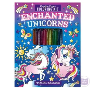 Creative Pages Coloring Kit Enchanted Unicorns