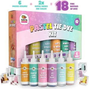 Doodle Hog Pastel Tie Dye Party Kit 6 Pack DD039
