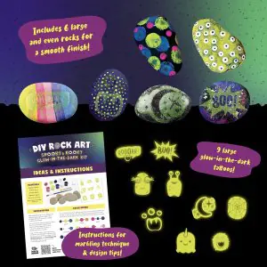Doodle Hog Rock Painting Kit Glow In The Dark DD73