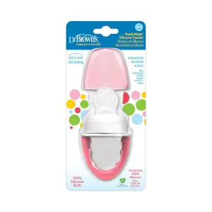 Dr Browns Fresh Firsts Silicone Feeder Pink