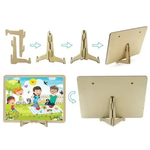 Eduketive PuzzleDecor The Family Decorative 40 Pieces Jigsaw Puzzle with Stand