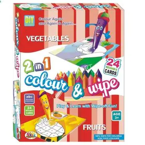 Ekta 2in1 Colour & Wipe Vegetable and Fruits