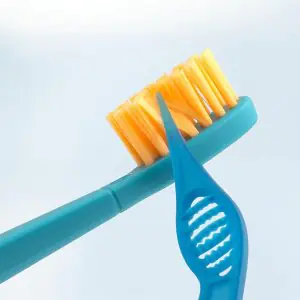 Flipper 2-Piece Twigo Toothbrush for Kids - Orange & Blue