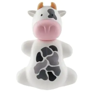 Flipper Fun Animal Cow Toothbrush Cover & Toothbrush Combo Pack