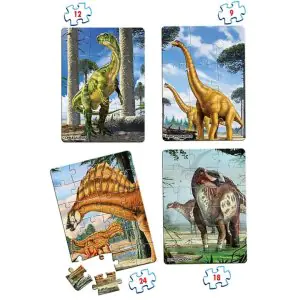 Frank 4in1 National Geographic Dinosaurs Jigsaw Puzzle (63 Pieces)