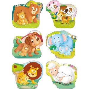 Frank Animals and Babies (Set of 6) Jigsaw Puzzle (2 Pcs)