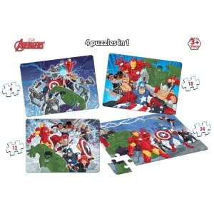 Frank Avengers 4in1 Jigsaw Puzzle (63 Pieces)