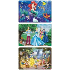 Frank Disney Princess 3in1 Jigsaw Puzzle