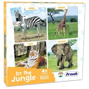 Frank In The Jungle Animal A Set Of 4 Jigsaw Puzzle