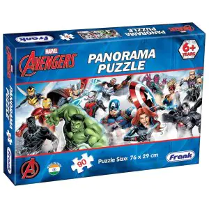 Frank Marvel Avengers Panorama Jigsaw Puzzle (90 Pieces)