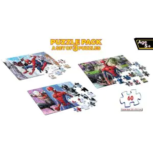 Frank Marvel Spiderman 3in1 Jigsaw Puzzle (60 Pieces)