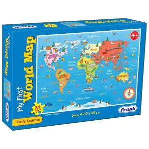 Frank My First World Map Jigsaw Puzzle (24 Pieces)