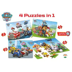 Frank Paw Patrol 4in1 Jigsaw Puzzle (63 Pieces)