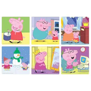 Frank Peppa Pig - A Set of 6 Jigsaw Puzzle