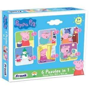 Frank Peppa Pig - A Set of 6 Jigsaw Puzzle