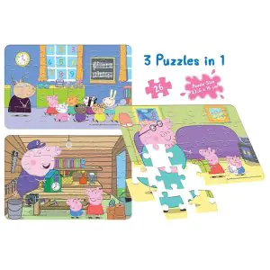 Frank Peppa Pig 3in1 Jigsaw Puzzle (26 Pieces)