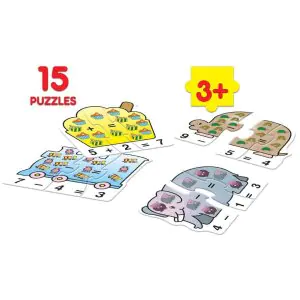 Frank Play ‘n’ Count Jigsaw Puzzle- (75 Pieces) 15 Self-Correcting 3 Pcs Puzzle