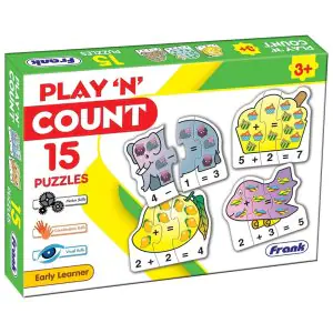Frank Play ‘n’ Count Jigsaw Puzzle- (75 Pieces) 15 Self-Correcting 3 Pcs Puzzle